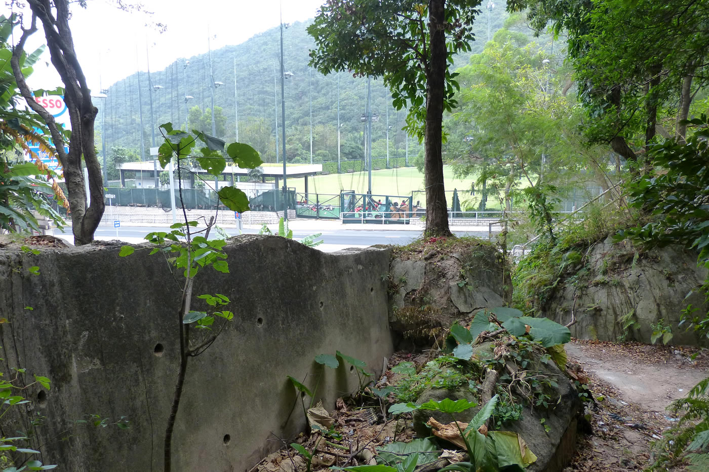Wong Nai Chung - West Brigade HQ - Outside the Open Shelter